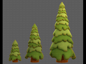 Trees Cartoon V29 3D-Modell