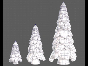 Trees Cartoon V29 3D Model