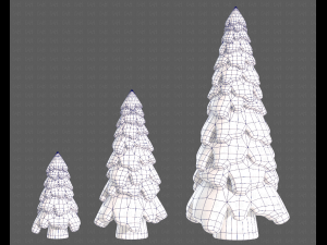 Trees Cartoon V29 3D-Modell