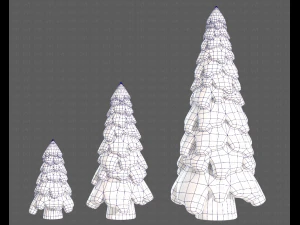 Trees Cartoon V29 3D Model