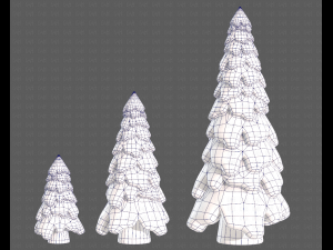 Trees Cartoon V29 3D-Modell