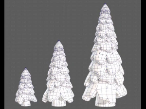 Trees Cartoon V29 3D Model