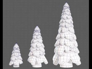 Trees Cartoon V29 3D Model