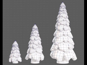 Trees Cartoon V29 3D Model