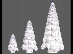 Trees Cartoon V29 3D-Modell