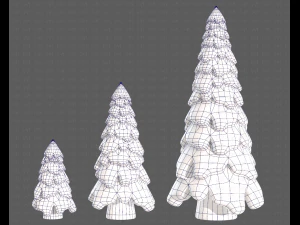 Trees Cartoon V29 3D Model