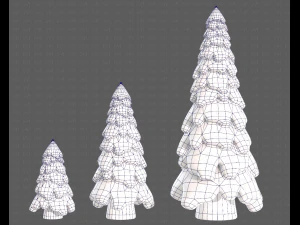 Trees Cartoon V29 3D Model