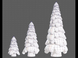 Trees Cartoon V29 3D Model