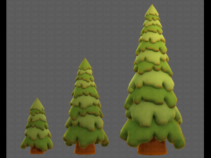 Trees Cartoon V29 3D-Modell