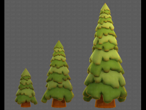 Trees Cartoon V29 3D-Modell