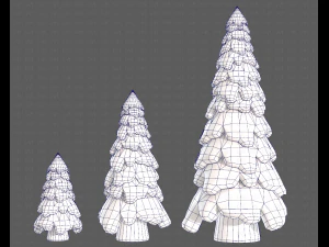 Trees Cartoon V29 3D Model