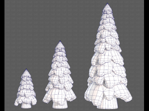 Trees Cartoon V29 3D-Modell