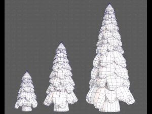 Trees Cartoon V29 3D Model