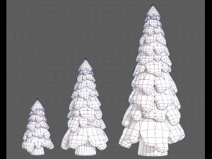 Trees Cartoon V29 3D Model