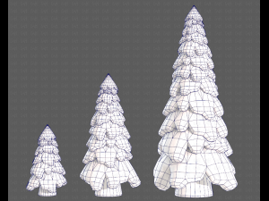 Trees Cartoon V29 3D-Modell