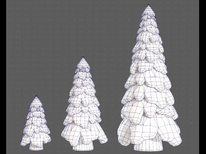 Trees Cartoon V29 3D Model