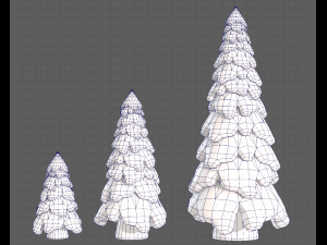 Trees Cartoon V29 3D-Modell