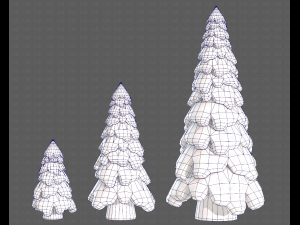 Trees Cartoon V29 3D-Modell