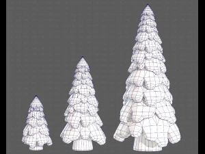 Trees Cartoon V29 3D Model