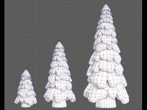 Trees Cartoon V29 3D-Modell