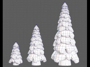 Trees Cartoon V29 3D Model