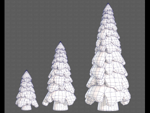 Trees Cartoon V29 3D-Modell