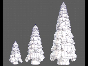 Trees Cartoon V29 3D Model