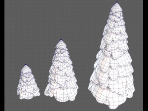 Trees Cartoon V29 3D Model