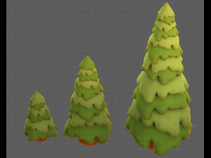 Trees Cartoon V29 3D-Modell