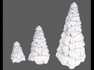 Trees Cartoon V29 3D Model