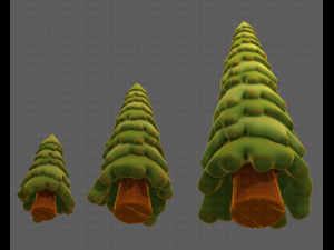 Trees Cartoon V29 3D-Modell