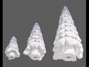 Trees Cartoon V29 3D Model