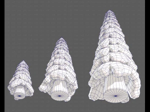 Trees Cartoon V29 3D Model
