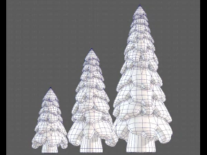Trees Cartoon V29 3D Model