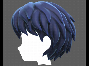 Base Hair for Boy V52 3D Model