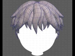 Base Hair for Boy V52 Modello 3D