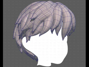 Base Hair for Boy V52 3D Model