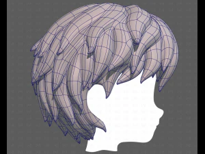 Base Hair for Boy V52 3D Model