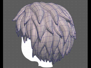 Base Hair for Boy V52 3D Model