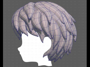 Base Hair for Boy V52 3D Model