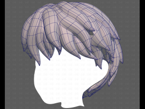 Base Hair for Boy V52 Modello 3D