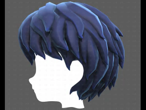 Base Hair for Boy V52 3D Model