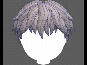 Base Hair for Boy V52 Modello 3D