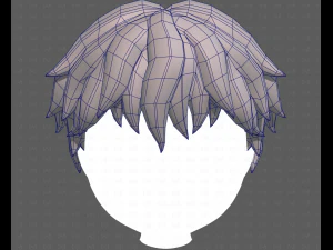 Base Hair for Boy V52 3D Model