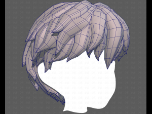 Base Hair for Boy V52 Modello 3D