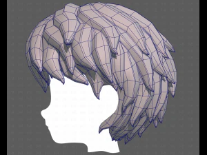 Base Hair for Boy V52 3D Model