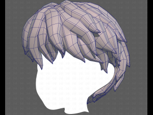 Base Hair for Boy V52 Modello 3D
