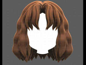 Base Hair for girl V52 3D Model