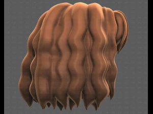 Base Hair for girl V52 3D Model