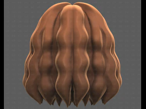 Base Hair for girl V52 3D Model